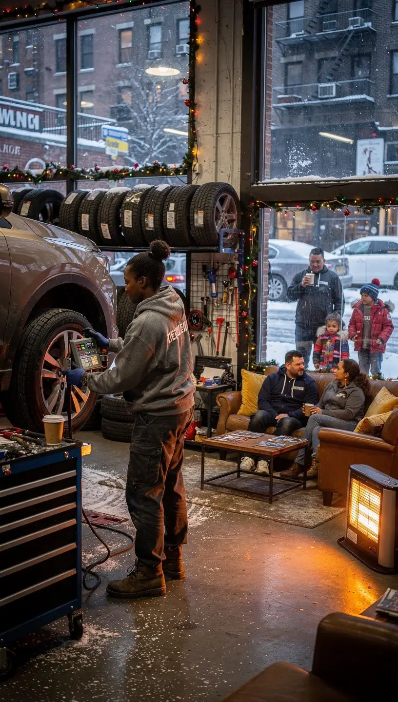 High-tech diagnostic equipment used for precision suspension repair in New York city garages